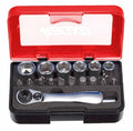 18 Pc 1/4" Socket Set with Dual Function Ratchet
