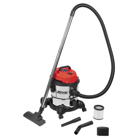 20L Vacuum Cleaner Wet & Dry Stainless Drum 1250W/230V