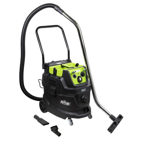 M Class Dust-Free Industrial Wet & Dry Vacuum Cleaner 40L with Autostart for Air/Electric Power Tools 1600W/230V