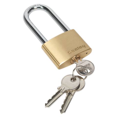 Brass Body Padlock Long Shackle 50mm