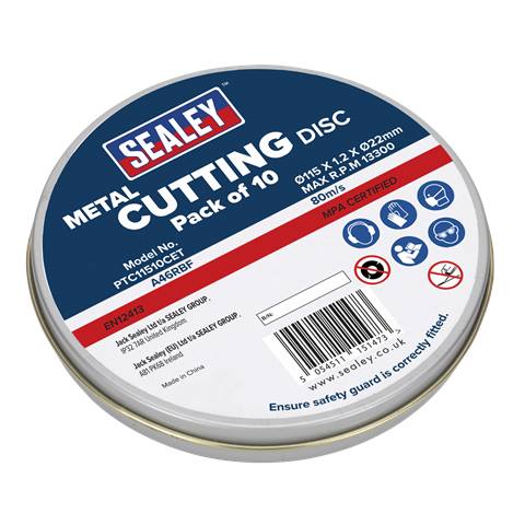 115 x 1.2mm Cutting Disc 22mm Bore - Pack of 10
