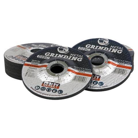 115 x 6mm Grinding Disc 22mm Bore - Pack of 12
