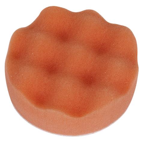 Hook-and-Loop Buffing & Polishing Foam Head 80 x 25mm - Orange/Firm