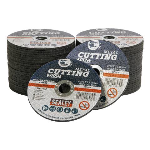 100 x 3mm Cutting Disc 16mm Bore - Pack of 50