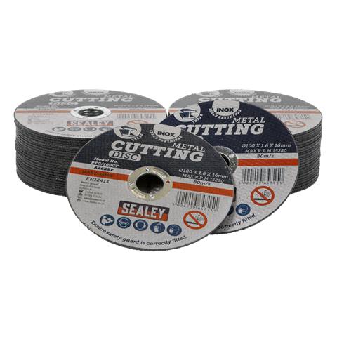 100 x 1.6mm Cutting Disc 16mm Bore - Pack of 50
