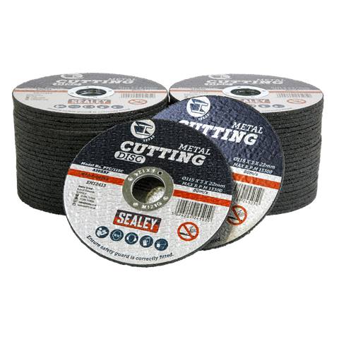 115 x 3mm Cutting Disc 22mm Bore - Pack of 50