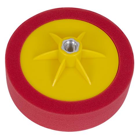 150 x 50mm Buffing & Polishing Foam Head M14 x 2mm - Red/Ultra-Soft