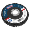 115 x 13mm Polycarbide Abrasive Strip Disc 22mm Bore - Black