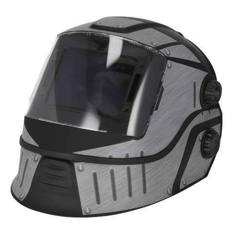 Auto Darkening Solar Powered Flip-Up Welding Helmet Shade 9-13