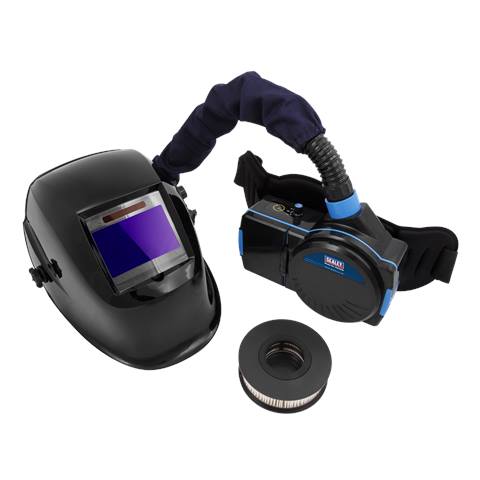Auto Darkening Welding Helmet with TH2 Powered Air Purifying Respirator (PAPR)