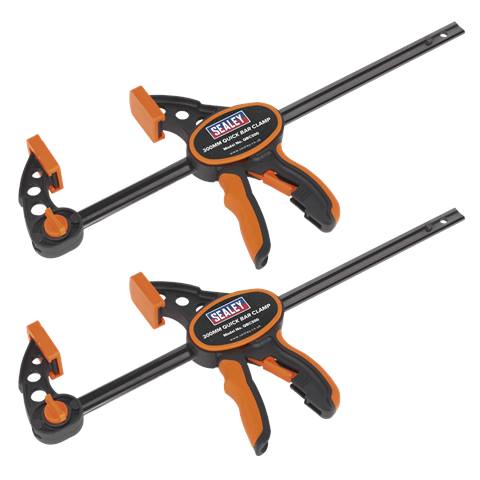 Quick Bar Clamp Set 300mm 2pc