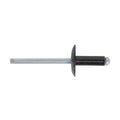 Aluminium Large Flange Rivet 4 x 10mm, Black - Pack of 200