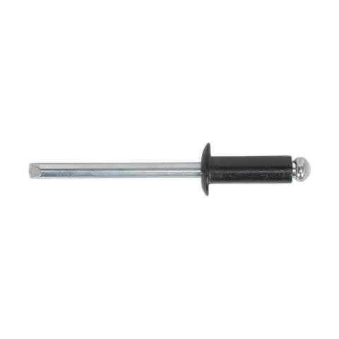 Aluminium Standard Flange Rivet 4 x 10mm, Black - Pack of 200
