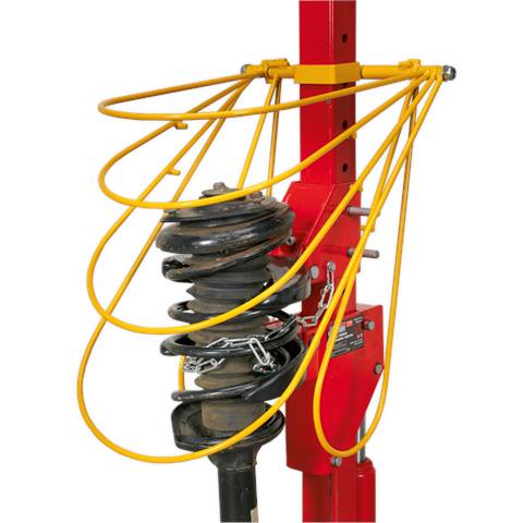 Restraint System for Coil Spring Compressors