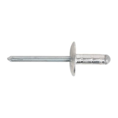 Aluminium Multi-Grip Large Flange Rivet 4.8 x 19mm - Pack of 200
