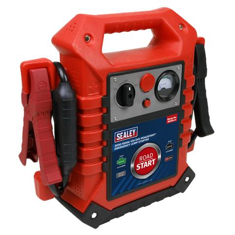 RoadStart® 12/24V Emergency Jump Starter 3000/1500 Peak Amps