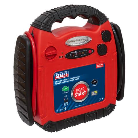 RoadStart® 12V Emergency Jump Starter 900 Peak Amps