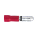 Male Bullet Terminal 4mm, Red - Pack of 100