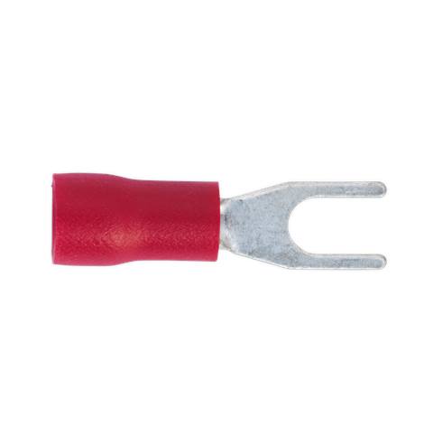 Easy-Entry Fork Terminal 3.7mm (4BA), Red - Pack of 100