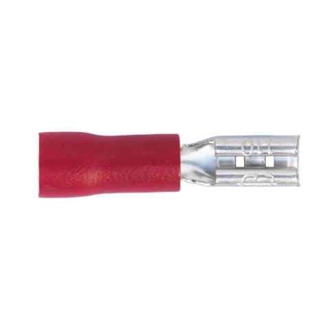 Push-On Female Terminal 2.8mm, Red - Pack of 100