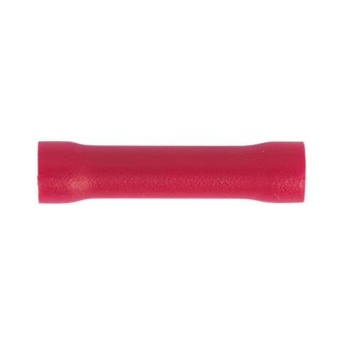 Butt Connector Terminal 3.3mm, Red - Pack of 100