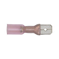 Heat Shrink Push-On Male Terminal 6.3mm, Red - Pack of 25