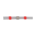 Heat Shrink Butt Connector Solder Terminal 22-18 AWG, Red - Pack of 25