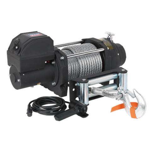 Premier Industrial Recovery Winch 8180kg (18000lb) Line Pull 12V