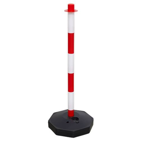 Red/White Post with Base