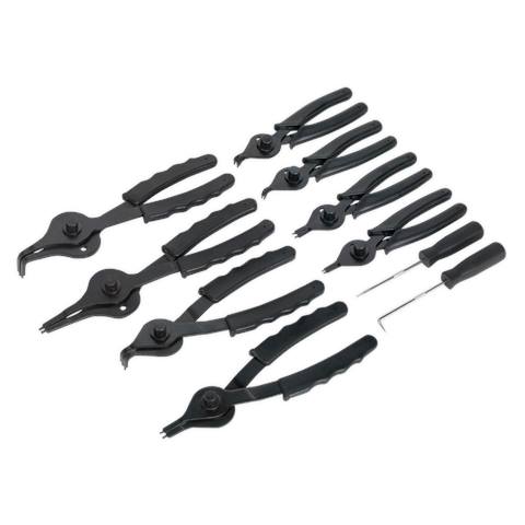 Siegen Internal/External Circlip Pliers Set 10pc
