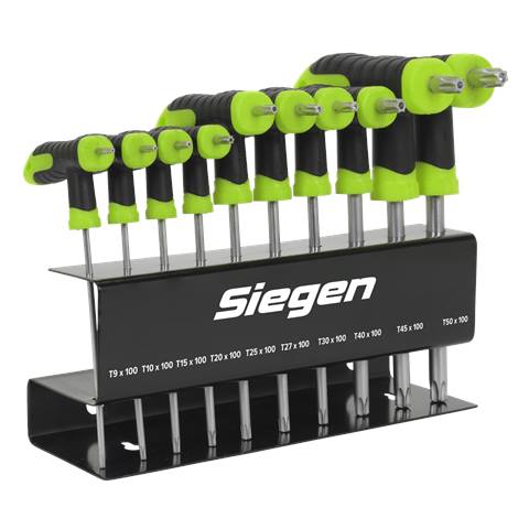 Siegen T-Handle TRX-Star* Key Set 10pc