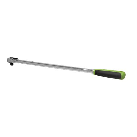 Siegen Extra-Long Pear-Head Ratchet Wrench with Flip Reverse 3/8"Sq Drive