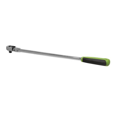 Siegen Extra-Long Flexi-Head Ratchet Wrench with Flip Reverse 3/8"Sq Drive