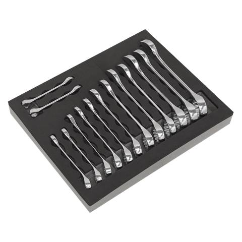 Siegen Stubby Combination Spanner Set 14pc