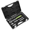 Siegen Socket Set 3/8"Sq Drive 19pc
