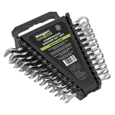 Siegen Combination Spanner Set 12pc