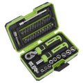 Siegen Socket & Bit Set 1/4"Sq Drive 38pc