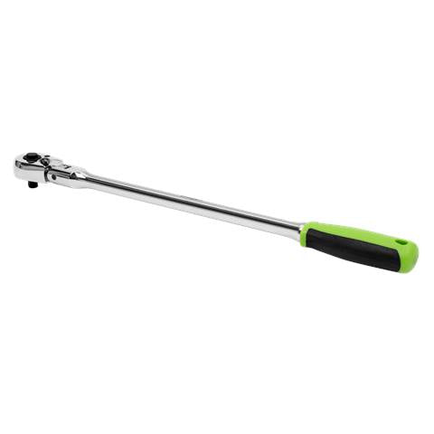 Siegen Extra-Long Flexi-Head Ratchet Wrench with Flip Reverse 1/4"Sq Drive