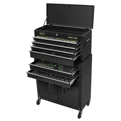 Topchest & Rollcab Combination 6 Drawer with 247pc Tool Kit