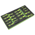 Siegen Hammer-Thru Screwdriver, Bit Driver & Bit Set with Tool Tray 28pc