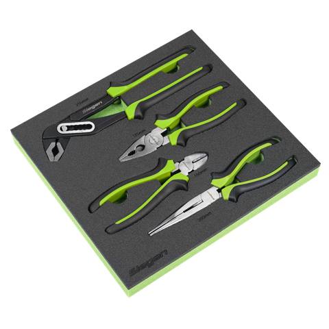Siegen Comfort Grip Pliers Set 4pc