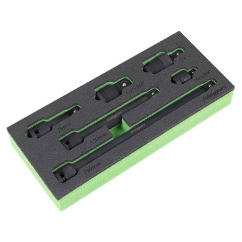 Siegen Impact Adaptor & Extension Bar Set 1/2"Sq Drive 6pc