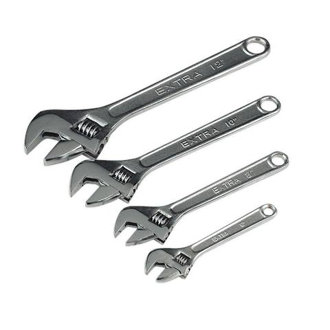 Siegen Adjustable Wrench Set 4pc