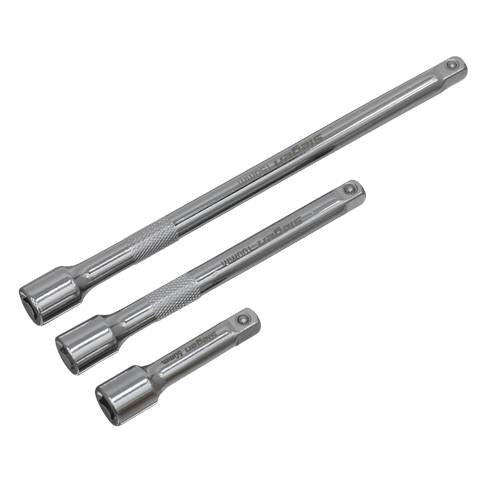 Siegen Extension Bar Set 1/4"Sq Drive 3pc
