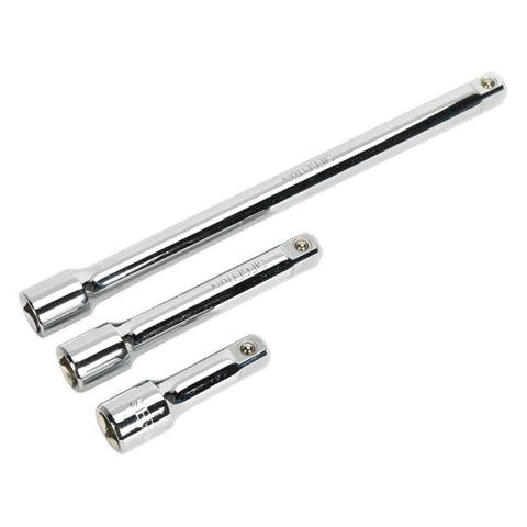 Siegen Extension Bar Set 1/2"Sq Drive 3pc