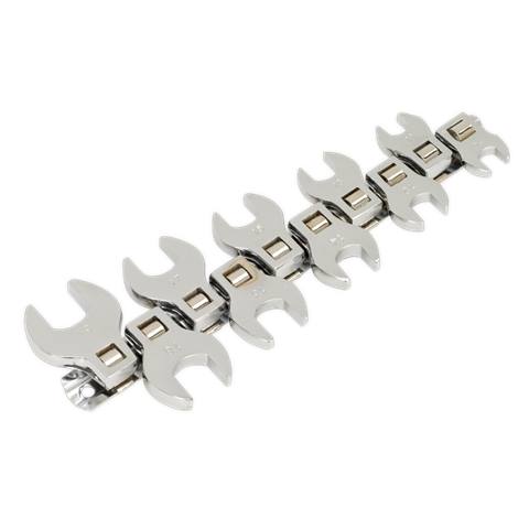 Siegen Crow's Foot Open-End Spanner Set 3/8"Sq Drive 10pc