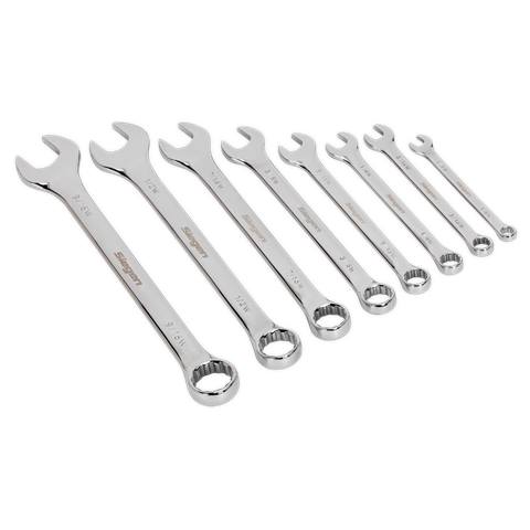 Siegen Whitworth Combination Spanner Set 8pc