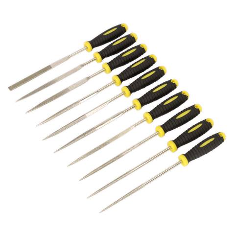 Siegen Diamond Needle File Set 100mm 10pc
