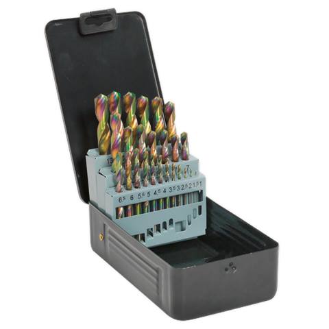 Siegen HSS Edge Ground Drill Bit Set 25pc - DIN 338