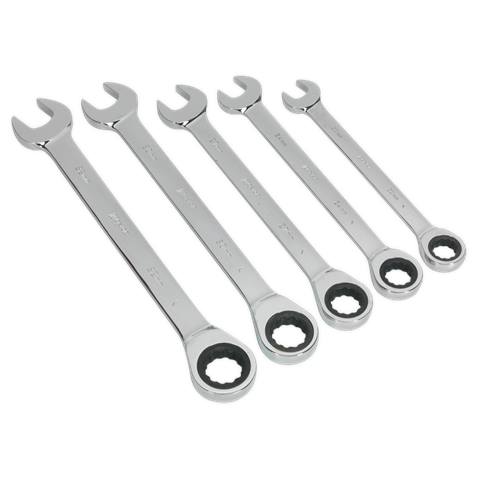 Siegen Combination Ratchet Spanner Set 5pc